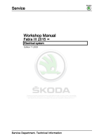 Skoda Fabia III - Workshop manual - Electrical system - Self Diagnosis 